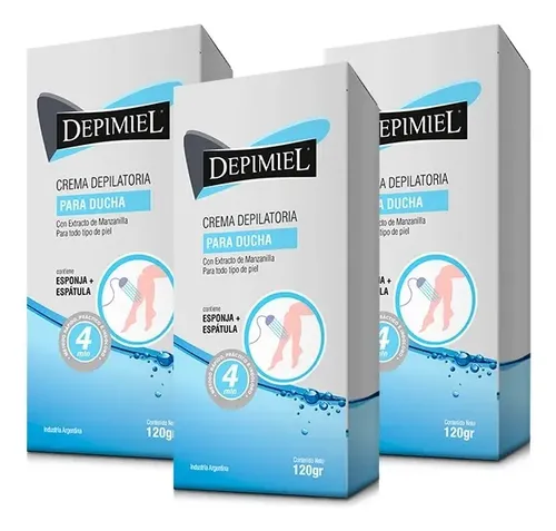 Crema Depilatoria Para Ducha Depimiel Con Manzanilla X 120g