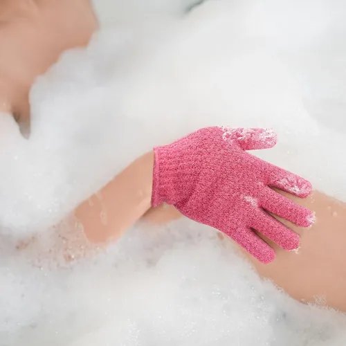 Guantes Exfoliantes Evridwear 3 Pares Deep Pinkset Fjdz