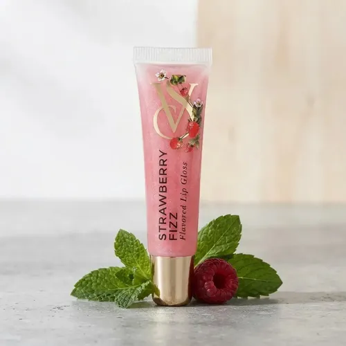Lip Gloss Victoria’s Secret Strawberry Fizz Hidratante Color Rosa