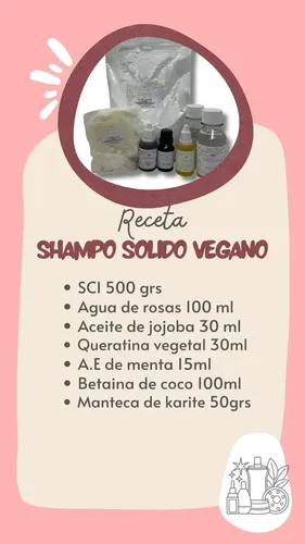 Combo Fabricacion Shampoo Solido Vegano Economico