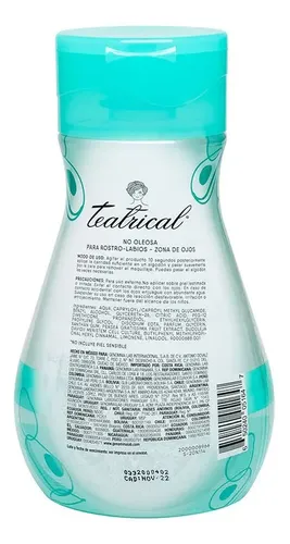 Teatrical Agua Micelar Humectante X 600 Ml