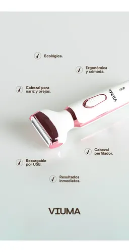 Depiladora Electrica Rasuradora Viuma 4 En 1 Portátil Usb