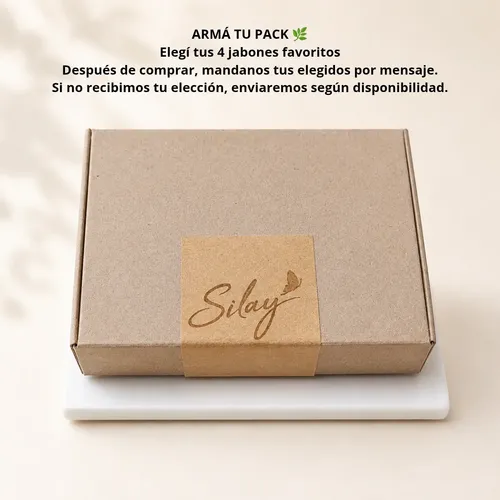 Jabones Botánicos 100% Natural Pack X4 Silay. Glicerina
