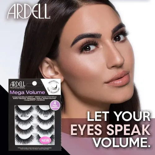 Pestañas Postizas Ardell Mega Volume 252, 4 Pares