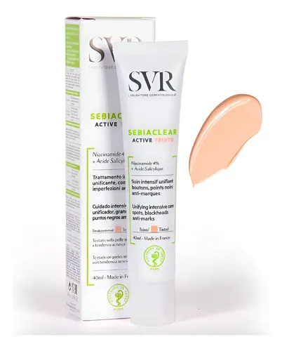 Tratamiento Acné Svr Sebiaclear Active Teinte Con Pigment
