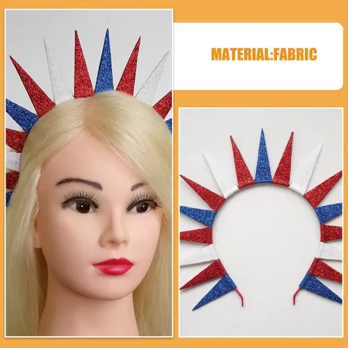 Diadema Con Forma De Corona Con Forma De Estatua De Pelo, 2