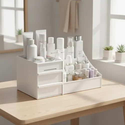 Organizador Maquillajes Escritorio O Baño Con Cajones