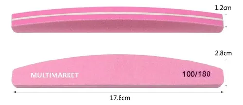 Lima Sponge Buffer 100/180 Para Manicura Uñas Esculpidas