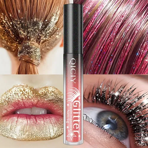 Máscara De Pestañas Glitter Brillo Multicolor