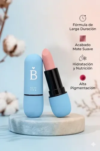 Labial Mate Aterciopelado 3 Tonos Bella Grace