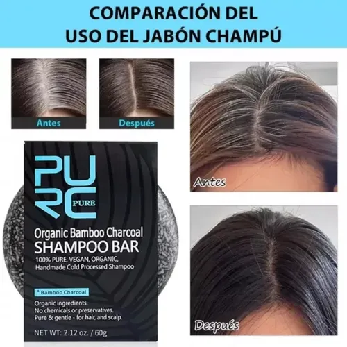 Jabón Regenerador Para Cabello Negro, Jabón Cubriente × 3 Pi