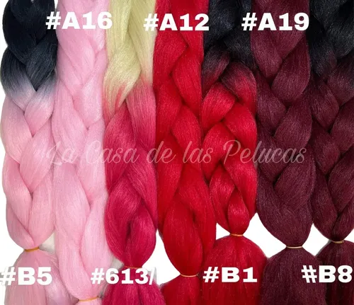 Extensiones Kanekalon Trenzas-jumbo-rastas Combox5 +regalo