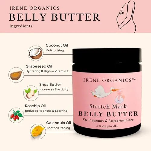 Manteca Para Panza Irene Organics Orgánica Para Embarazo 240
