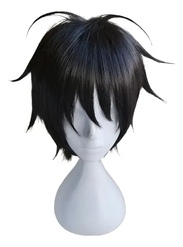 Dt.. Peluca Corta Negra For Cosplay De Monkey D. Luffy