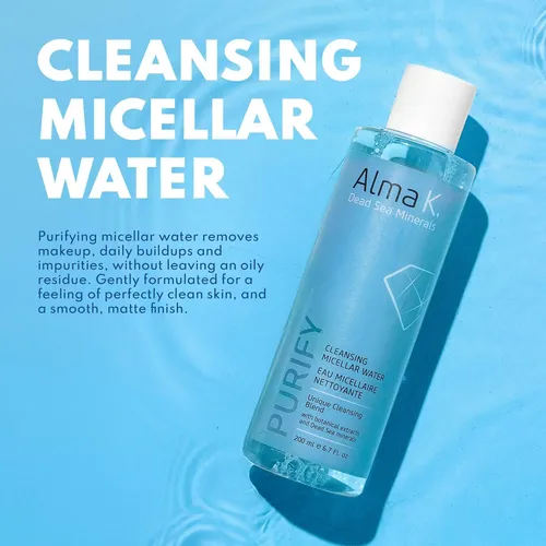 Agua Micelar Desmaquillante Alma K Calmante Con Aloe Vera 20
