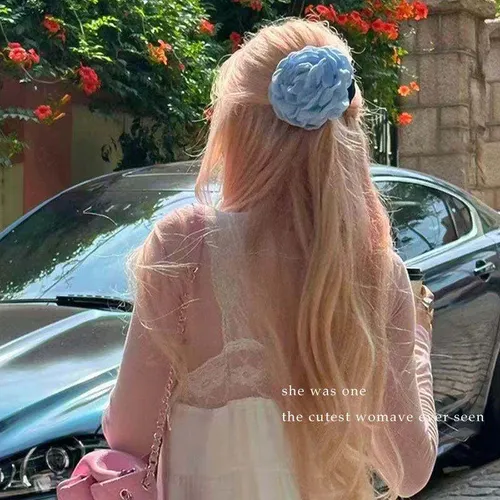 Pinza De Pelo Rosa Con Flor Para Mujer 2026