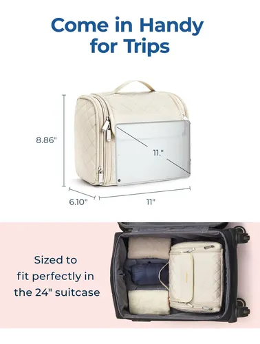 Bagsmart Neceser De Viaje Para Maquillaje Con Gancho Para Co