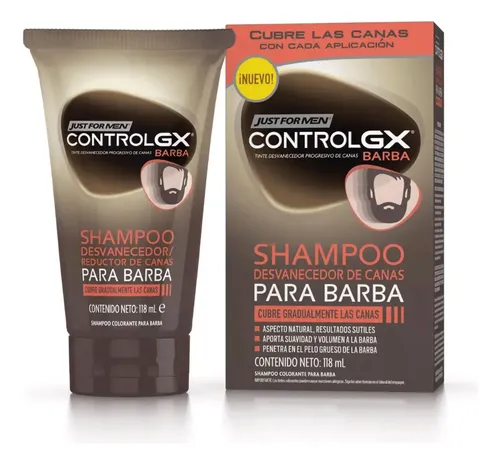 Shampoo Desvanecedor De Canas Just For Me Barba 118 Ml