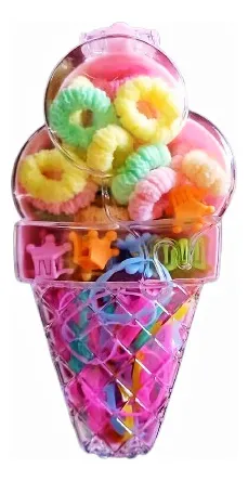 Set De Colitas Y Broches Para El Pelo- Infantil-souvenir.