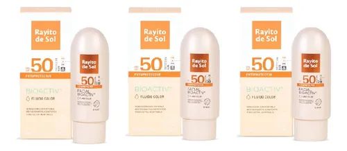 Rayito De Sol Protector Solar Facial Color Nude 50 Gr X3