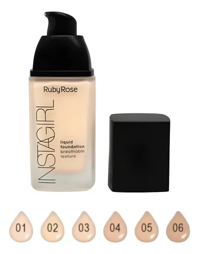 Base Liquida Rostro Ruby Rose Instagirl Textura Respirable