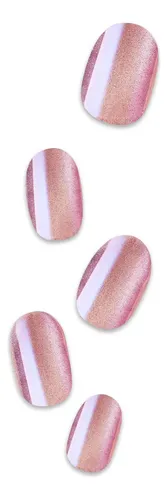 Uñas Press On-kiss Impress Fx Color Rosa Brillos Starry Pink
