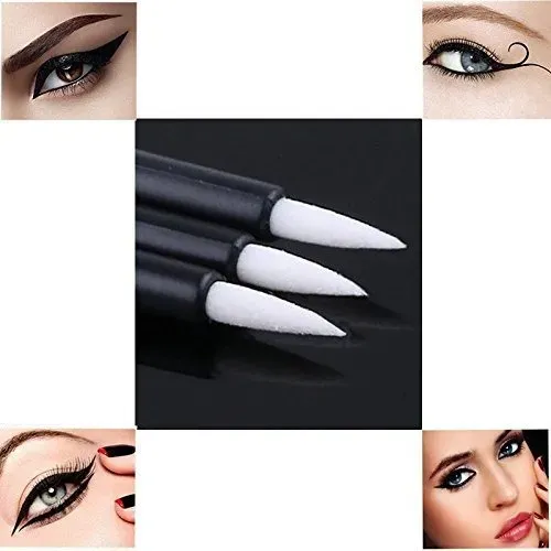 50 Pinceles Descartables Para Delineador De Ojos