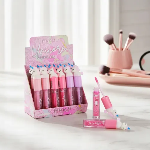 Lip Gloss Labial Magico Cambia Color Unicornio Pink 21