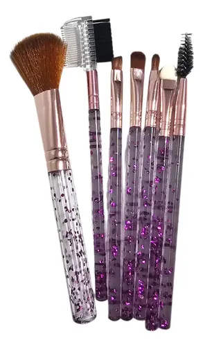 Set Brochas X6 Mayorista Pinceles 7 Piezas Maquillaje