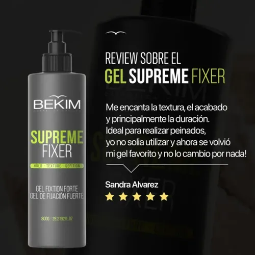 Gel Bekim Supreme Fixer 250 Gr Textura Y Definición¿