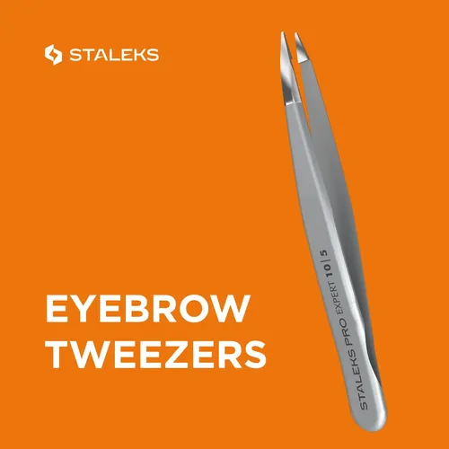 Pinzas Para Cejas Staleks Pro Expert 10 Puntas Finas