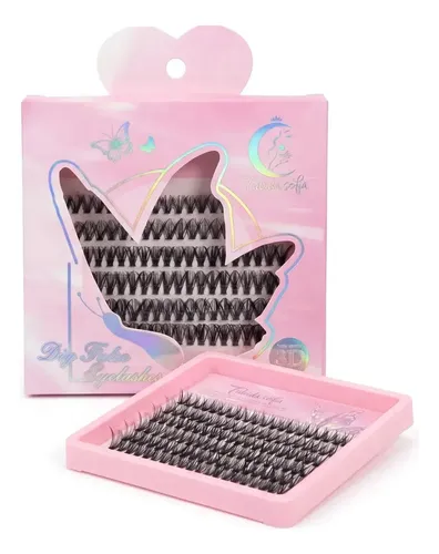 Pestañas Postizas Mix Ramillete 8d Rizado Natural Negro Mix 8d