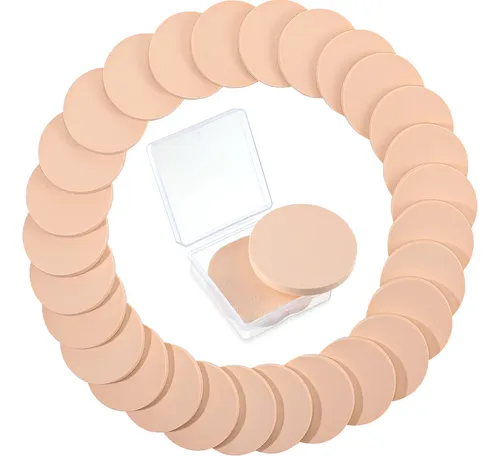 Patelai 100 Pieces Round Makeup Sponges Cosmetic Sponge R…