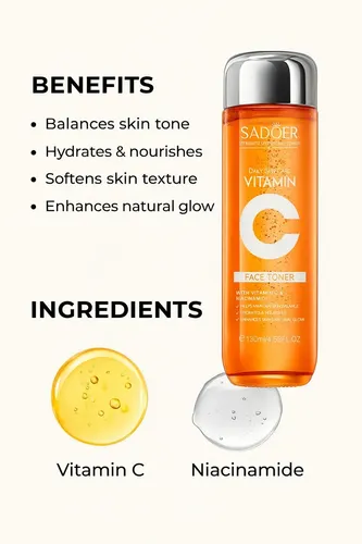Tonico Niacinamida Vitamina C Antioxidante Hidratante 130ml Todo Tipo De Piel Día/noche