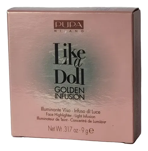 Pupa Milano Iluminador Facial Like A Doll Golden Infusion 01