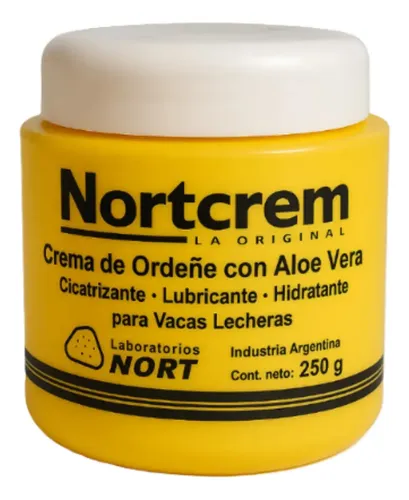 Crema De Ordeñe Nortcrem Con Aloe Vera 250gr