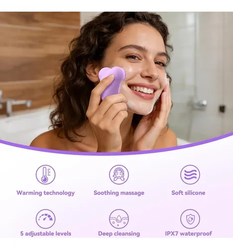 Dispositivo Facial Masajeador Limpiador Dual De Silicona