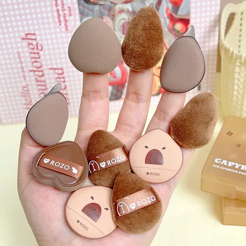 J Herramientas Maquillaje Seco Húmedo Capybara Mini Soft