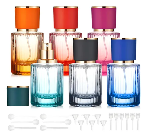 6 Botellas De Colonia De Perfume De 30 Ml Vacías