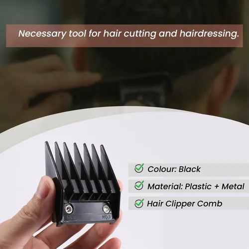 Set De 4 Peines Con Guía Metálica Para Cortes De Cabello