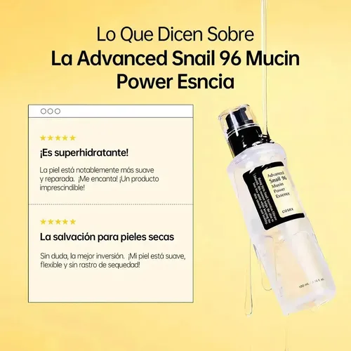 Cosrx Advanced Snail 96 Mucin Esencia Reparadora 100ml ·