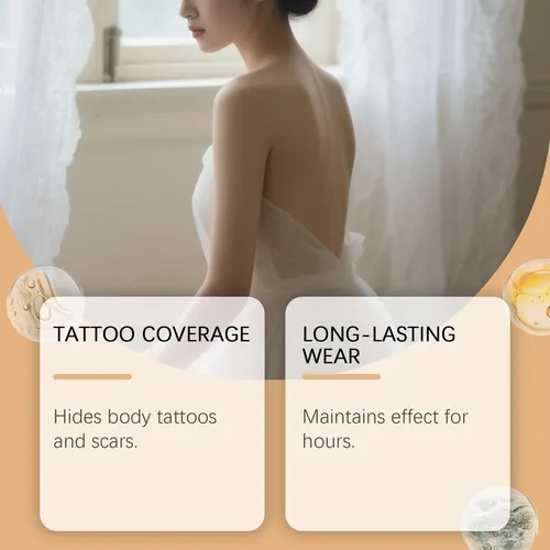 Funda Correctora Para Tatuajes De Color Marrón Oscuro
