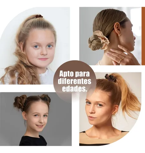 Ligas Para Peinar El Cabello De Satén 16 Piezas, Bandas De