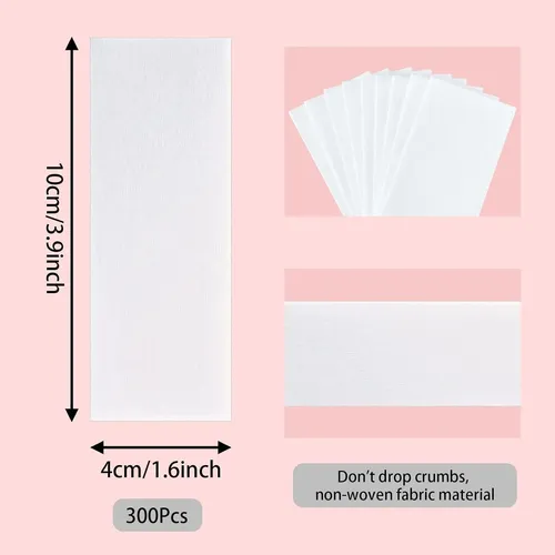 Tiras De Cera Para Depilación Facial Sepglitter 300 Piezas