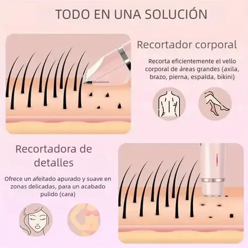 2in1 Depiladora De Bikini For Mujer Electrica Doble Zz