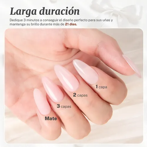Base Coat Permanentes Rubber Color 15ml Cherimoya
