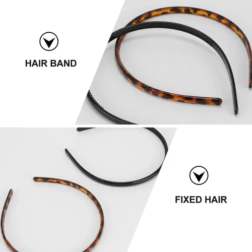 6 Piezas Diadema De Plástico Con Hebilla Para Niñas
