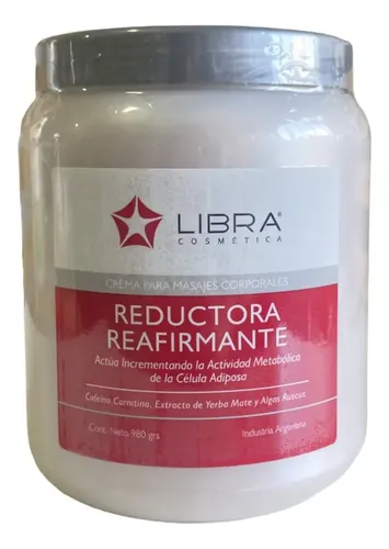Crema Para Masajes Reductora Reafirmante Libra 980 Grs X 2 U