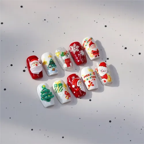 Pegatinas Navideñas 3d Para Uñas