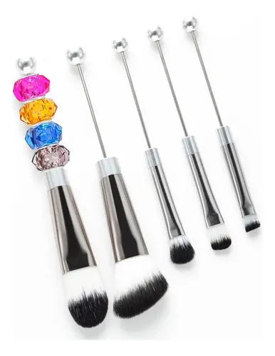 Juego De Brochas De Maquillaje De 5 Piezas, Brocha En